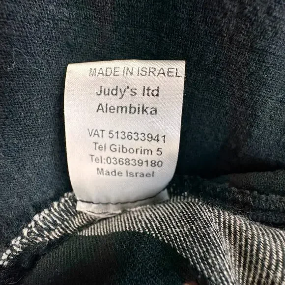 Alembika Women Size 0 A-Line Artsy Tunic Shirt Black White Striped Lagenlook - Picture 5 of 14